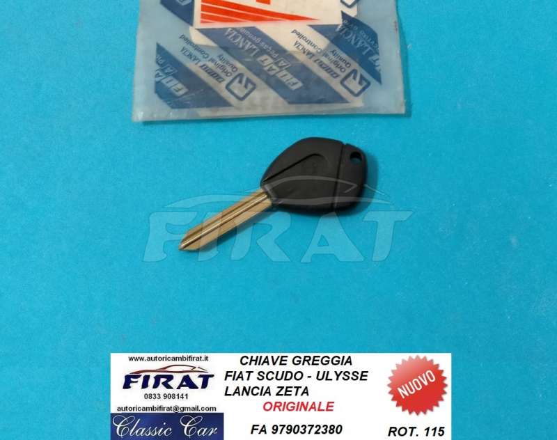 CHIAVE GREGGIA FIAT SCUDO - ULYSSE LANCIA ZETA (9790372380)